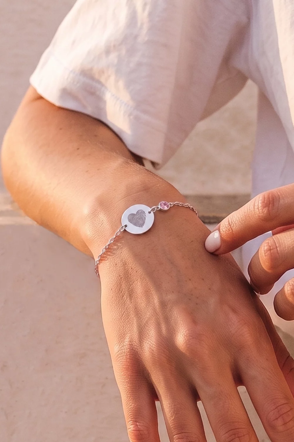 Armband rond plaatje