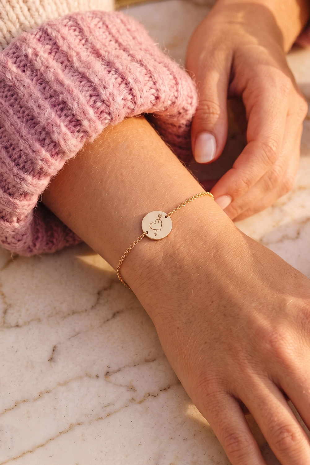 Armband rond plaatje